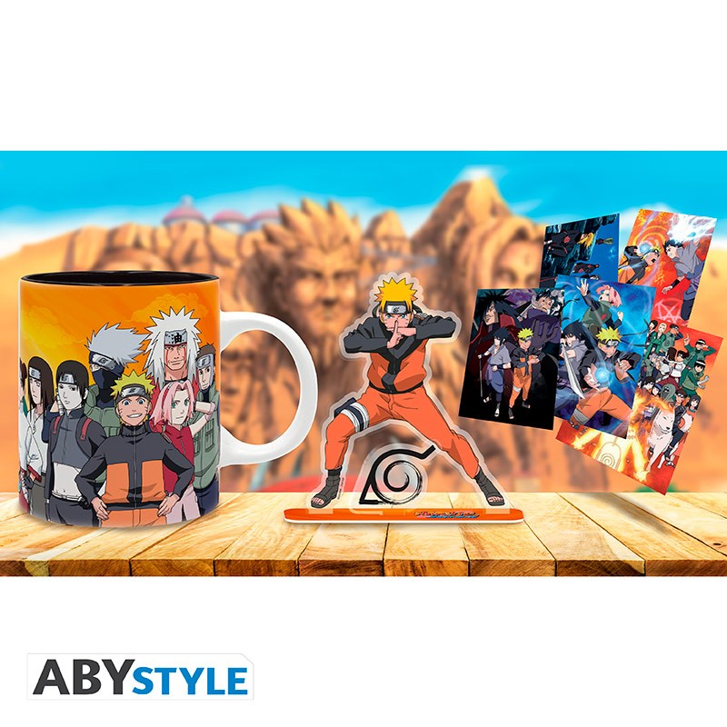 NARUTO SHIPPUDEN – Pack Mug + Acryl + Cartes postales