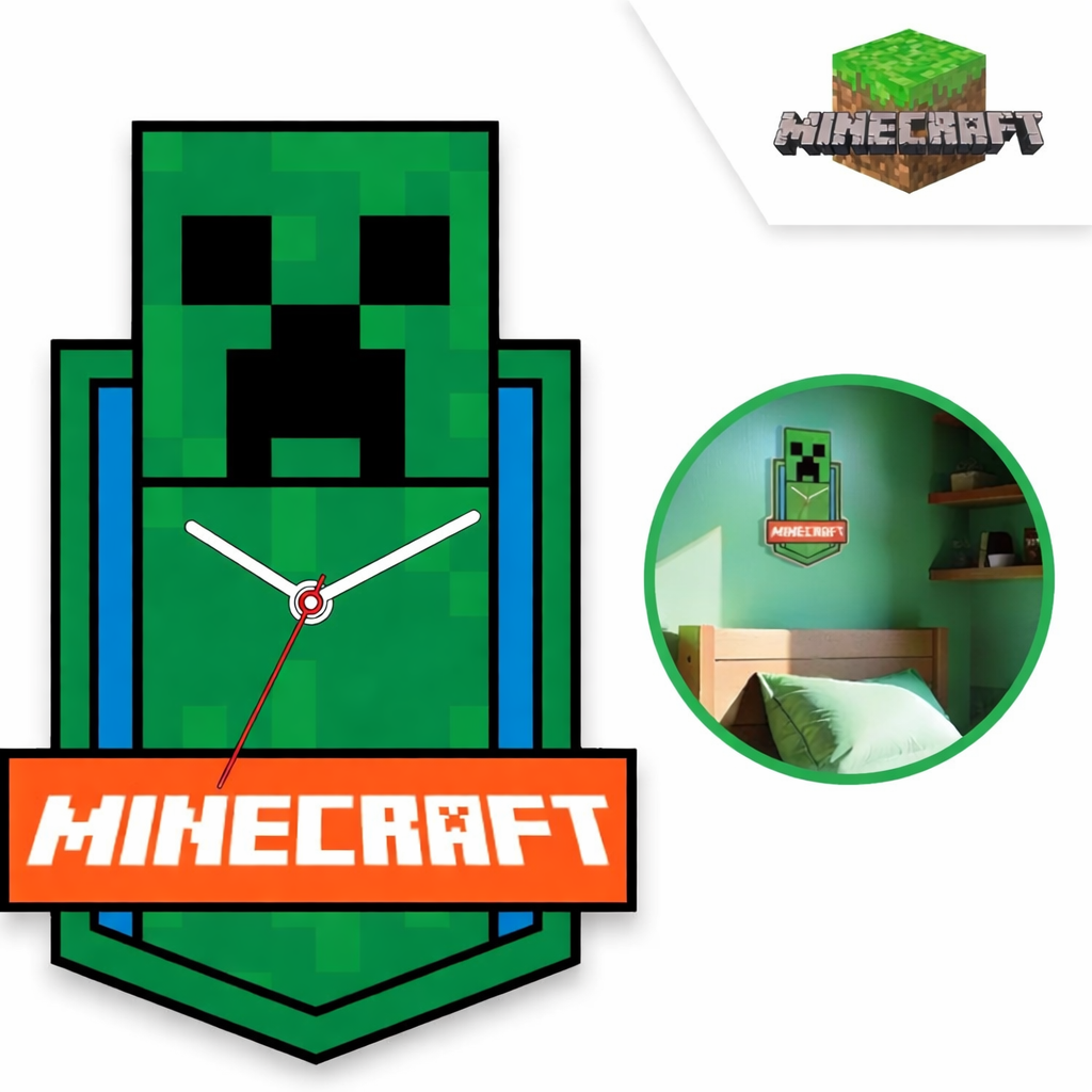 Horloge Murale Minecraft