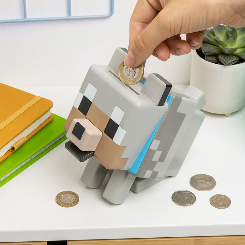 Tirelire Minecraft Loup