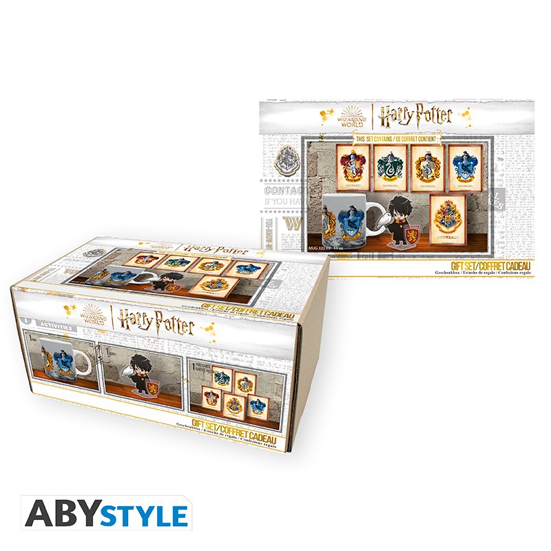 Harry Potter – Pack Mug 320 ml + Acryl® + Cartes postales Poudlard