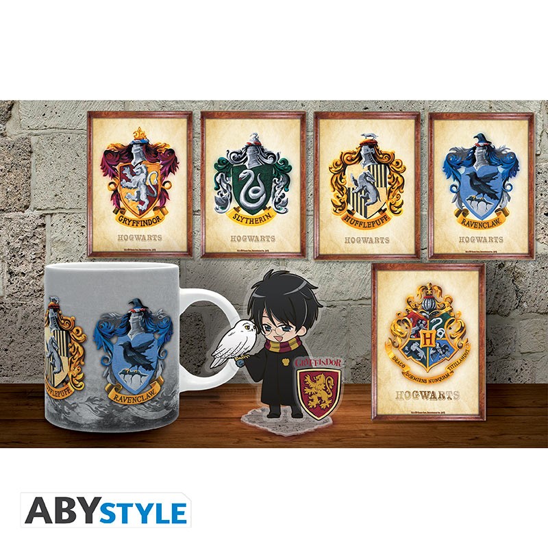Harry Potter – Pack Mug 320 ml + Acryl® + Cartes postales Poudlard