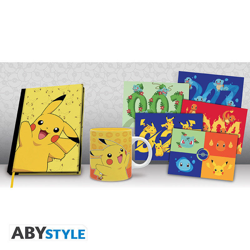 POKEMON – Pack Cahier A5 + Mug + Cartes Pikachu